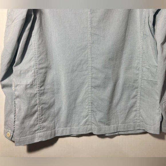 Alex Mill Men’s Striped Lightweight Jacket Button Closure 3 Pockets Sz Medium - Picture 4 of 15